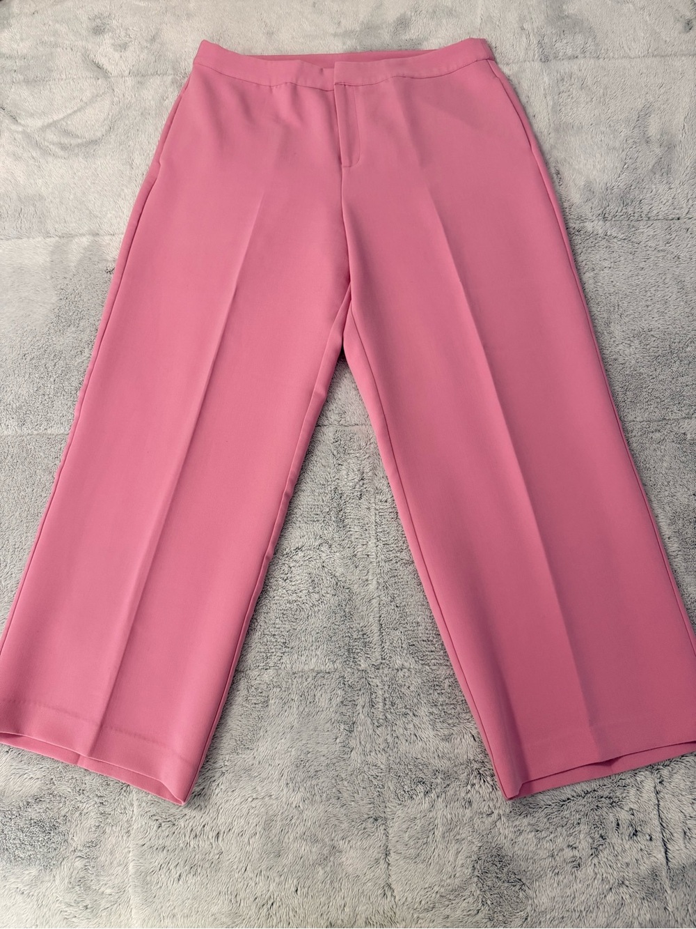 ELOQUII Pink Wide Leg Stretch Trouser Pants Size 16 Plus